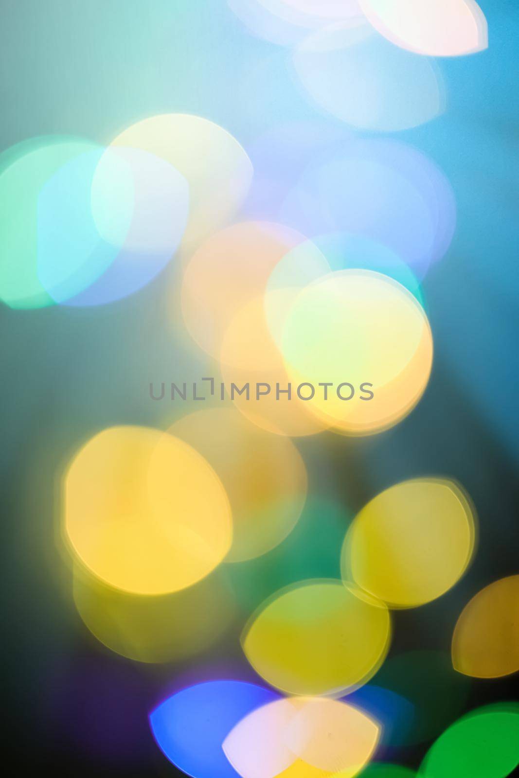 Colorful blurry lights - abstract background, bokeh overlay defocused design concept. Colour your imagination