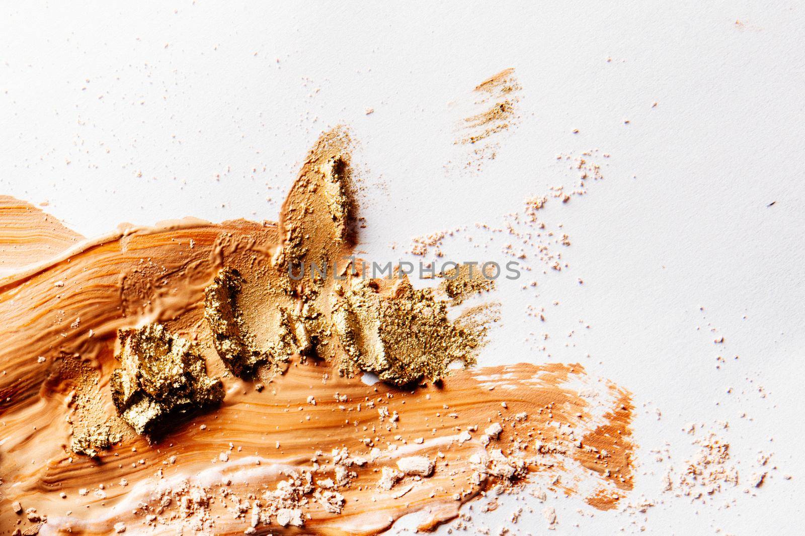 crushed make-up products - beauty and cosmetics styled concept, elegant visuals