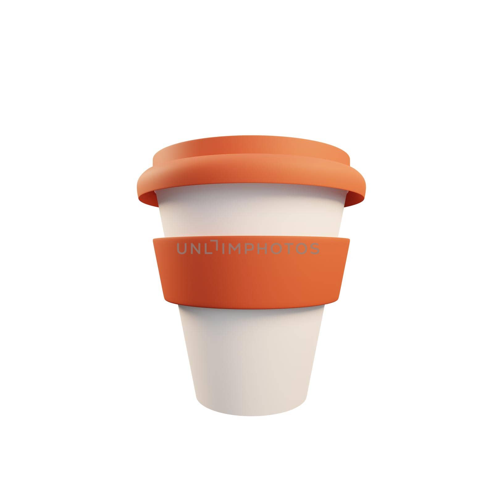 3d rendering of plastic cups