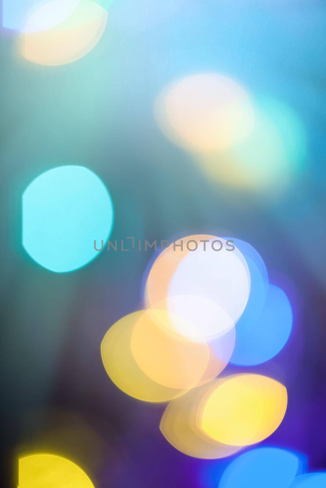 Colorful blurry lights - abstract background, bokeh overlay defocused design concept. Colour your imagination