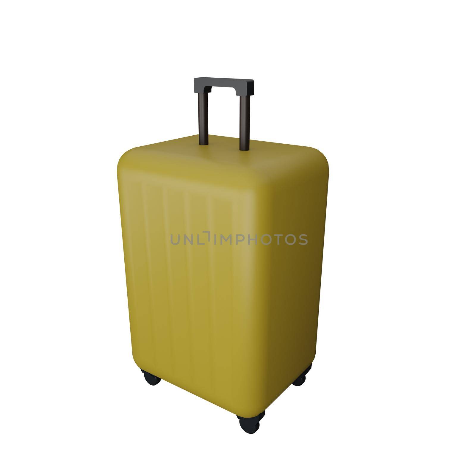 3d rendering of suitcase travel with holiday concept