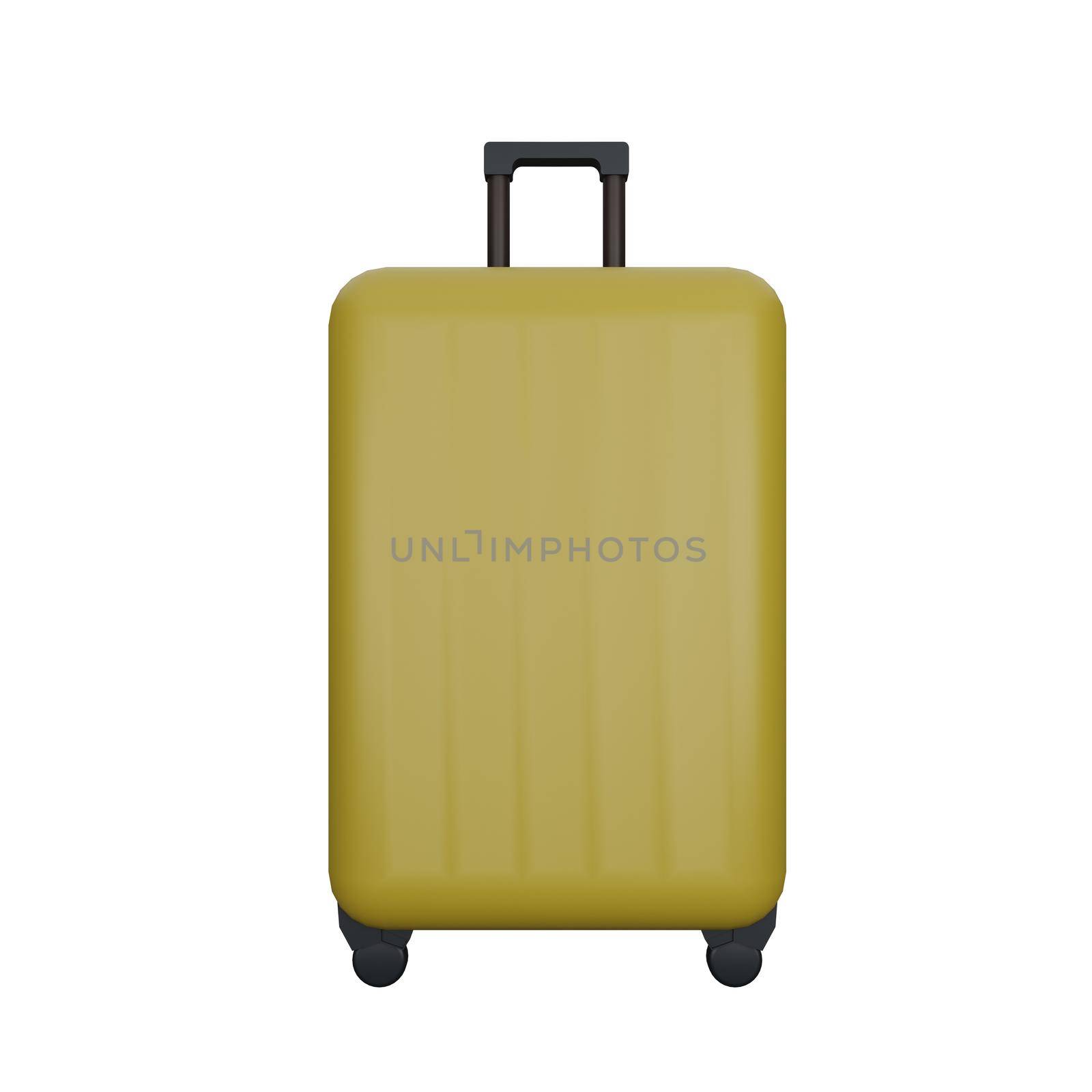 3d rendering of suitcase travel with holiday concept