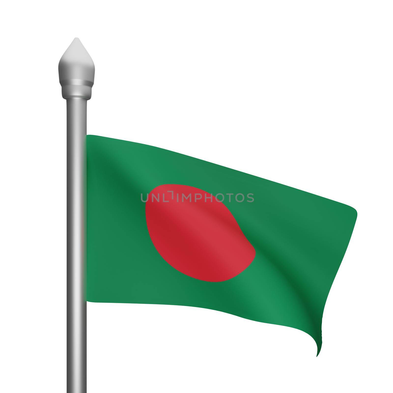 3d rendering of bangladesh flag concept bangladesh national day