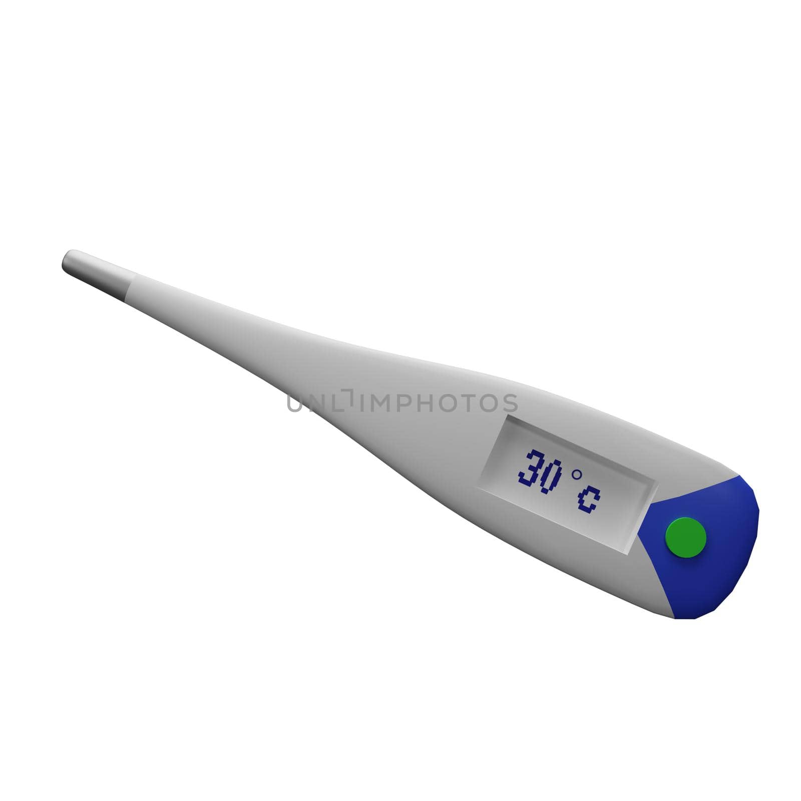 3d rendering of health thermometer icon