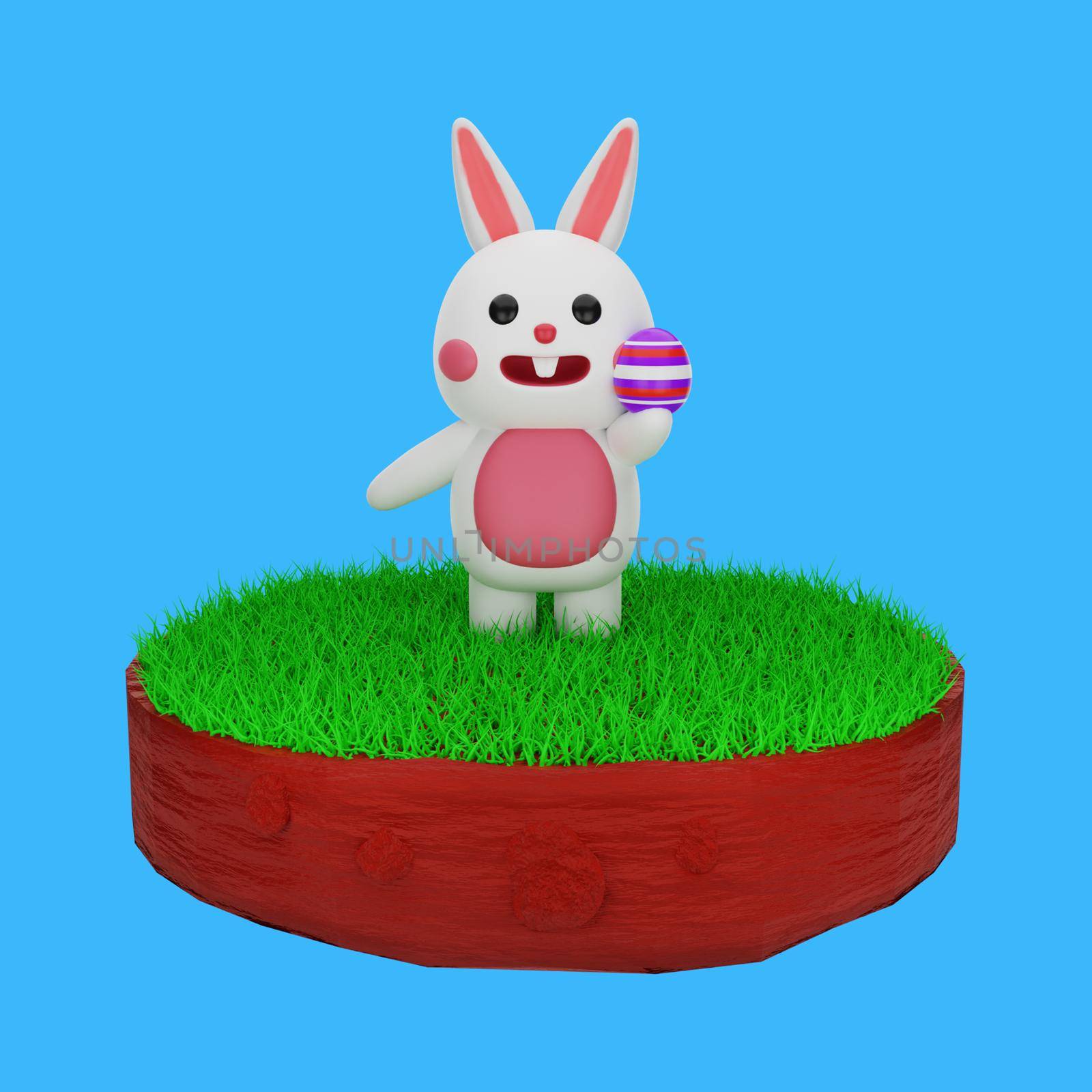 3d render ornament event easter day