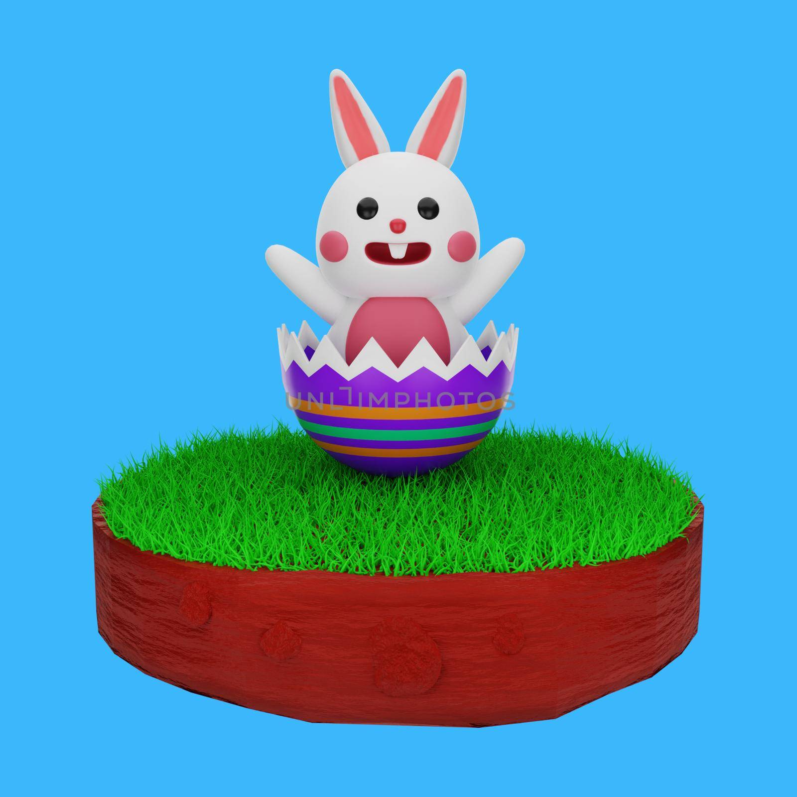 3d render ornament event easter day