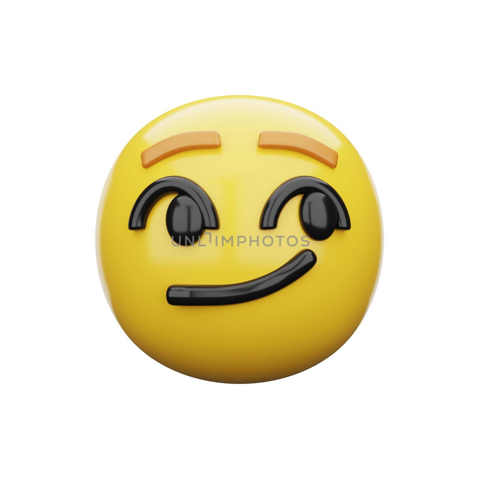 3d emoji Smirking Face by Rahmat_Djayusman