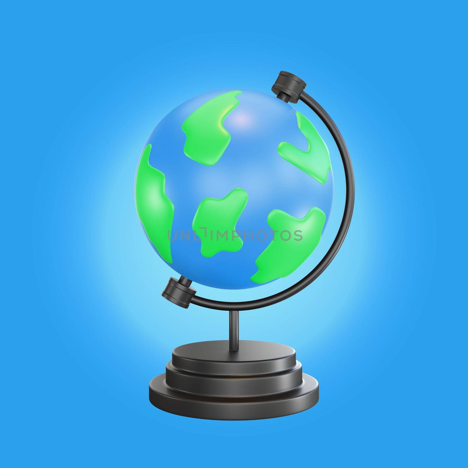 3d icon globe school theme by Rahmat_Djayusman