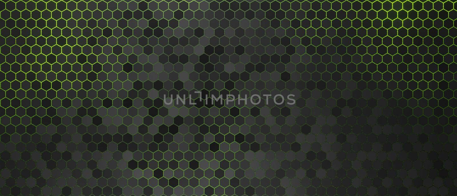 Electric green lighting honeycomb background design wallpaper