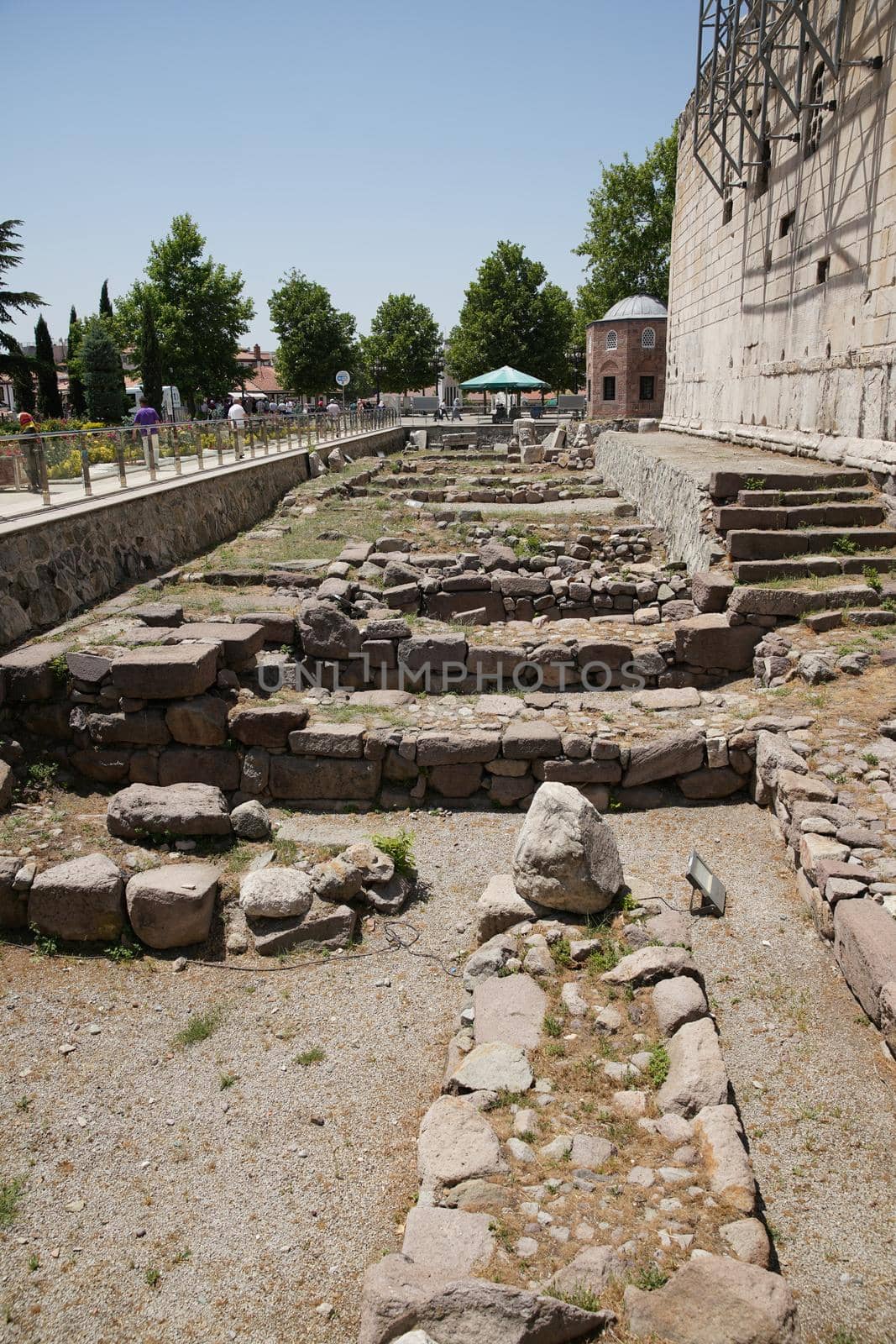 Temple of Augustus and Rome in Ankara City, Turkiye