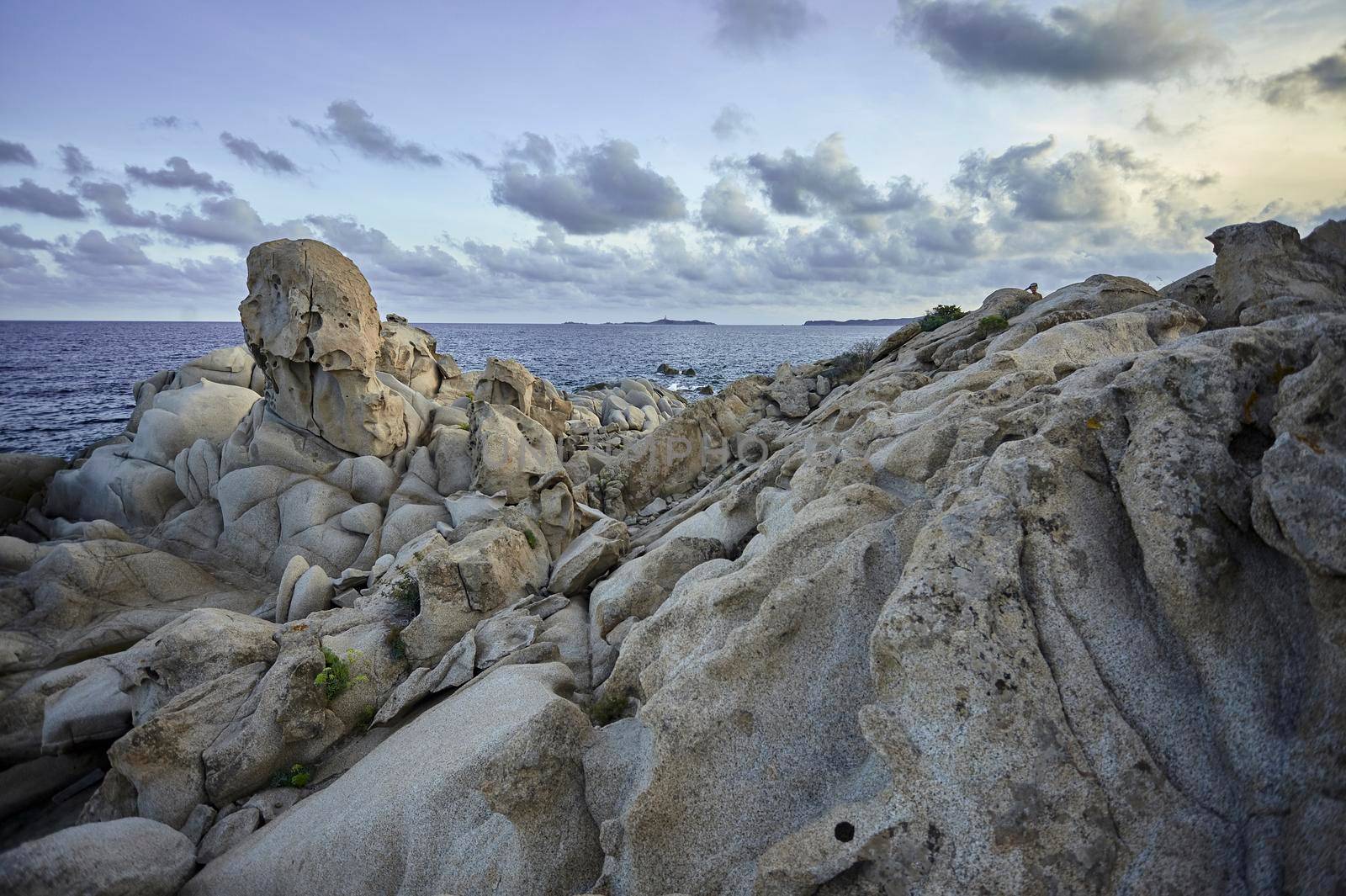 Rock conformations of natural granite that create various forms typical of the coasts of southern Sardinia: a unique and wonderful natural landscape.