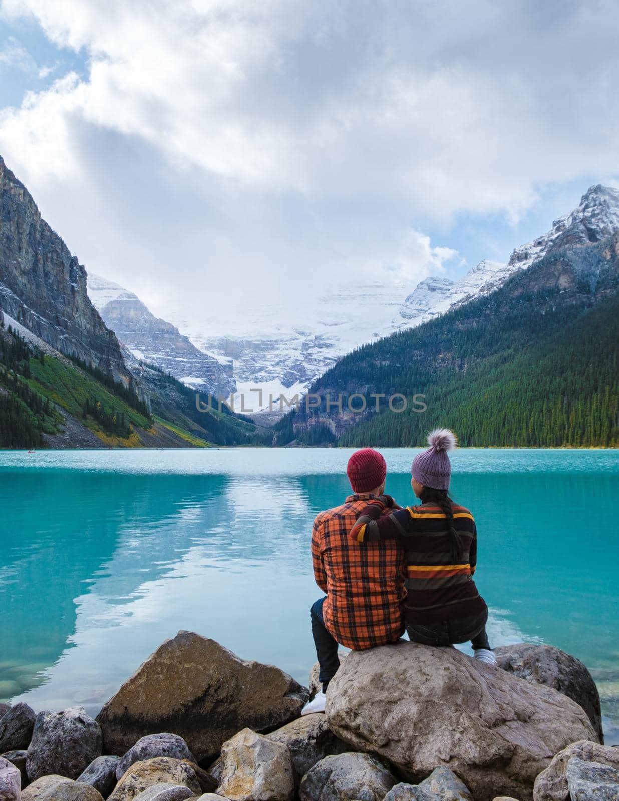 Lake Louise Banff national park, lake in the Canadian Rocky Mountains by fokkebok