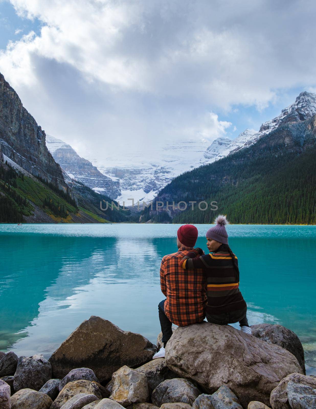 Lake Louise Banff national park, lake in the Canadian Rocky Mountains by fokkebok