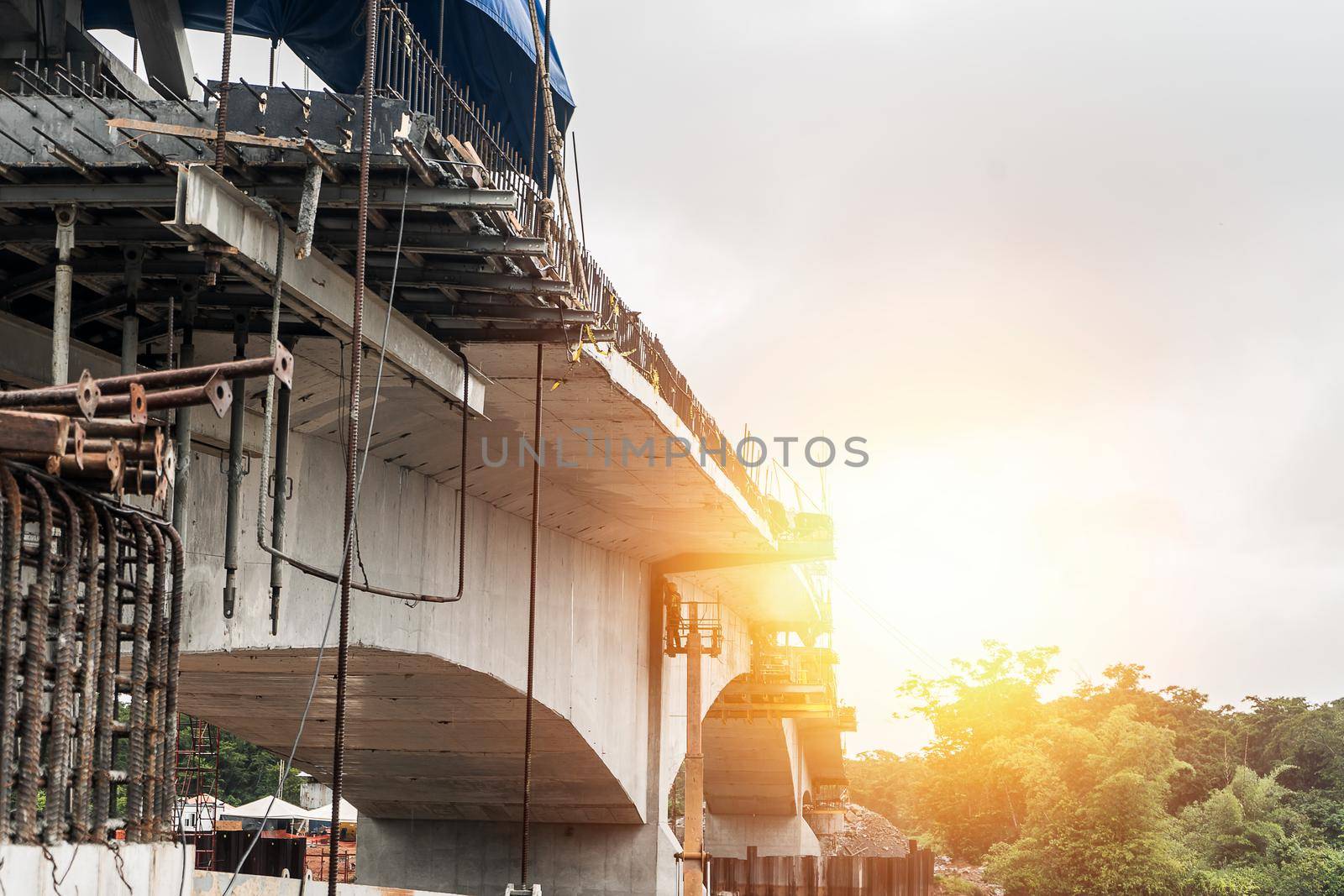 Bridge under construction in the north caribbean of Nicaragua Central America