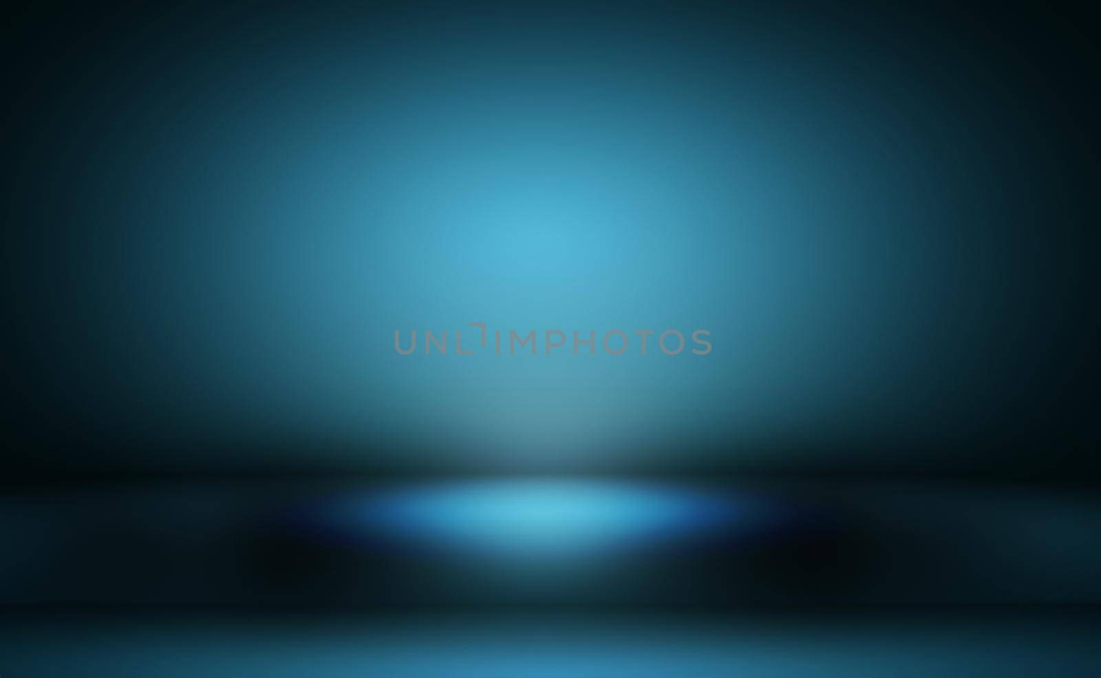 Abstract Luxury gradient Blue background. Smooth Dark blue with Black vignette Studio Banner. by Benzoix