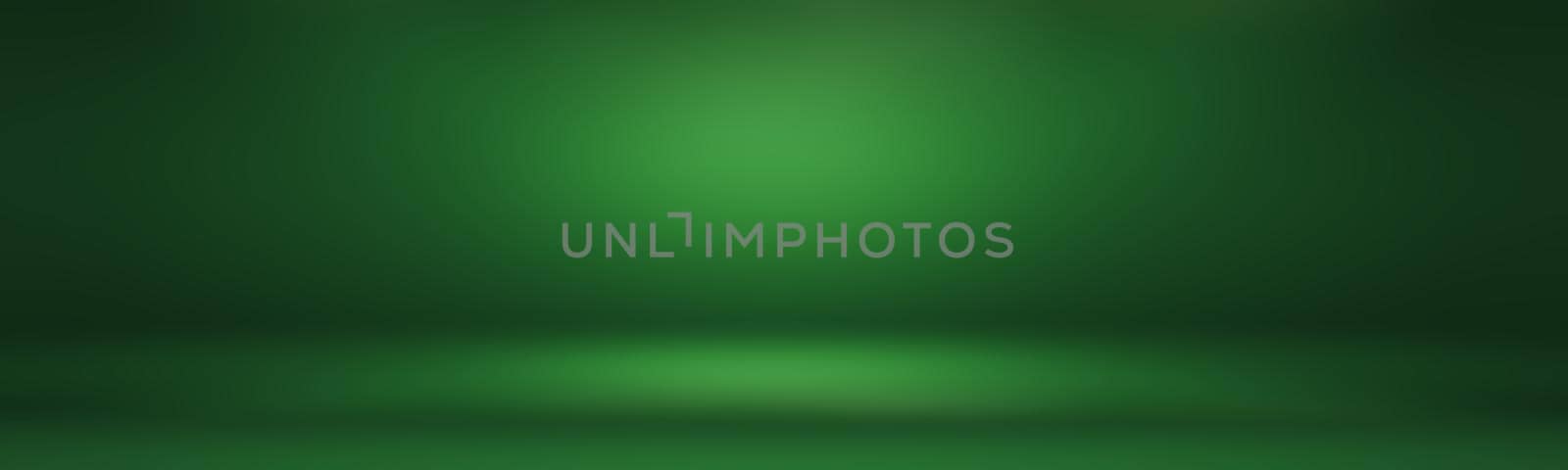 Luxury plain Green gradient abstract studio background empty room with space for your text and picture by Benzoix