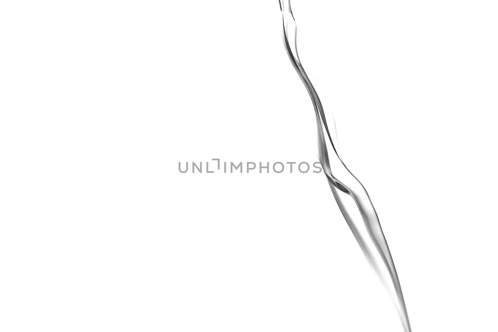 An Abstract form of Smoke isolated on a white background.