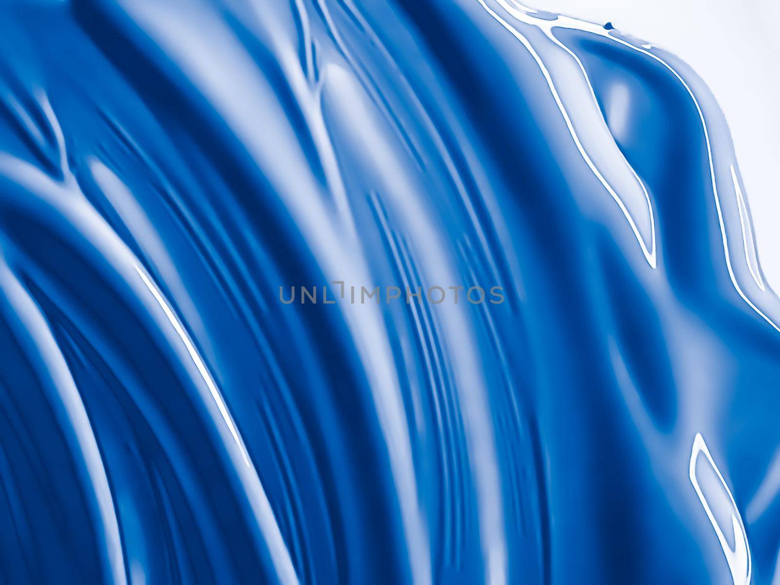 Glossy blue cosmetic texture as beauty make-up product background, cosmetics and luxury makeup brand design by Anneleven