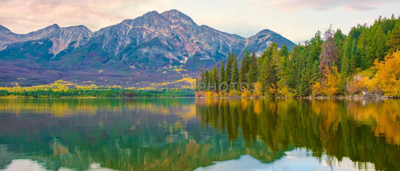 Pyramid Lake, Jasper National Park,Canadian Rocky Mountains Alberta, Canada. Canadian Rockies by fokkebok