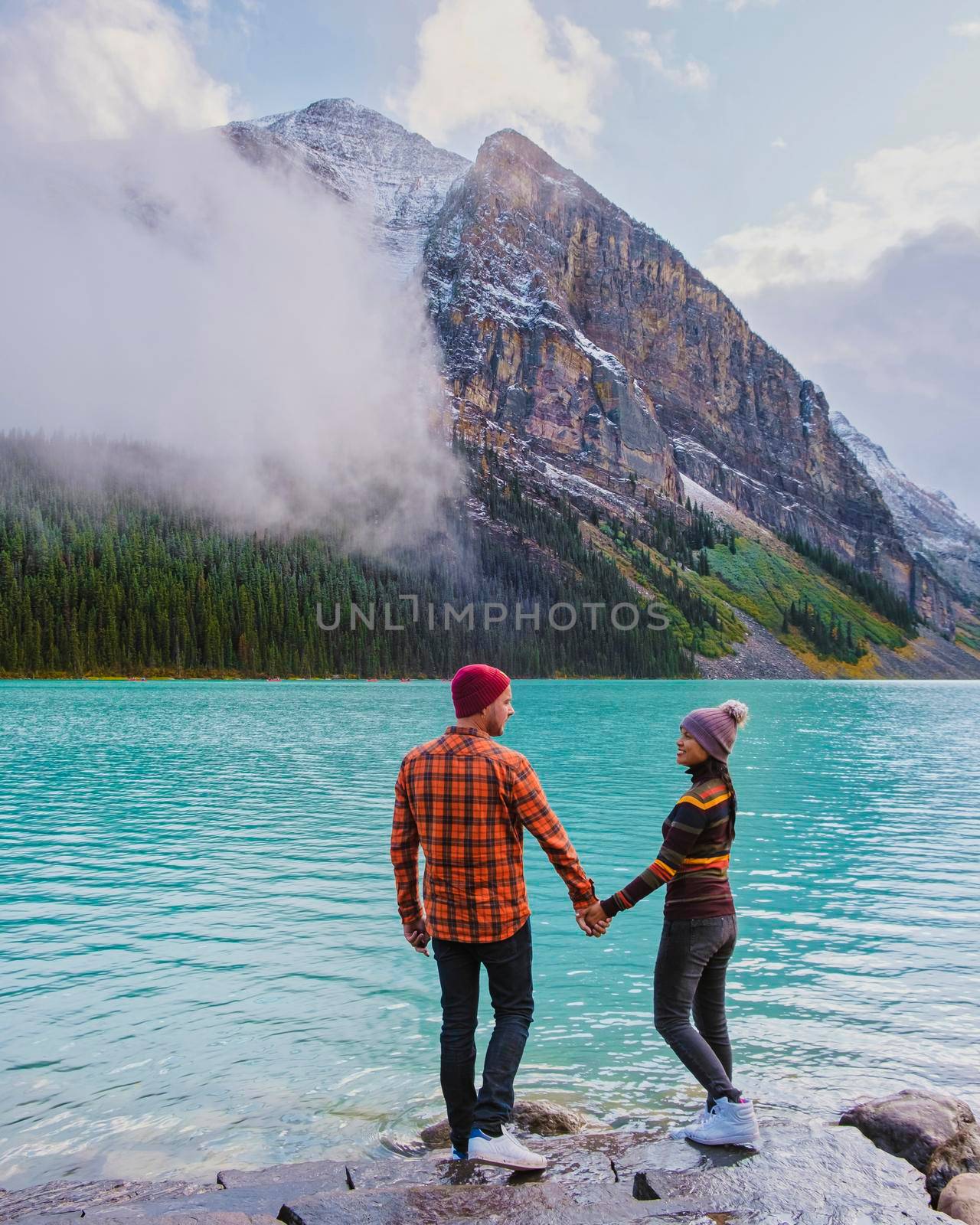 Lake Louise Banff national park, lake in the Canadian Rocky Mountains by fokkebok