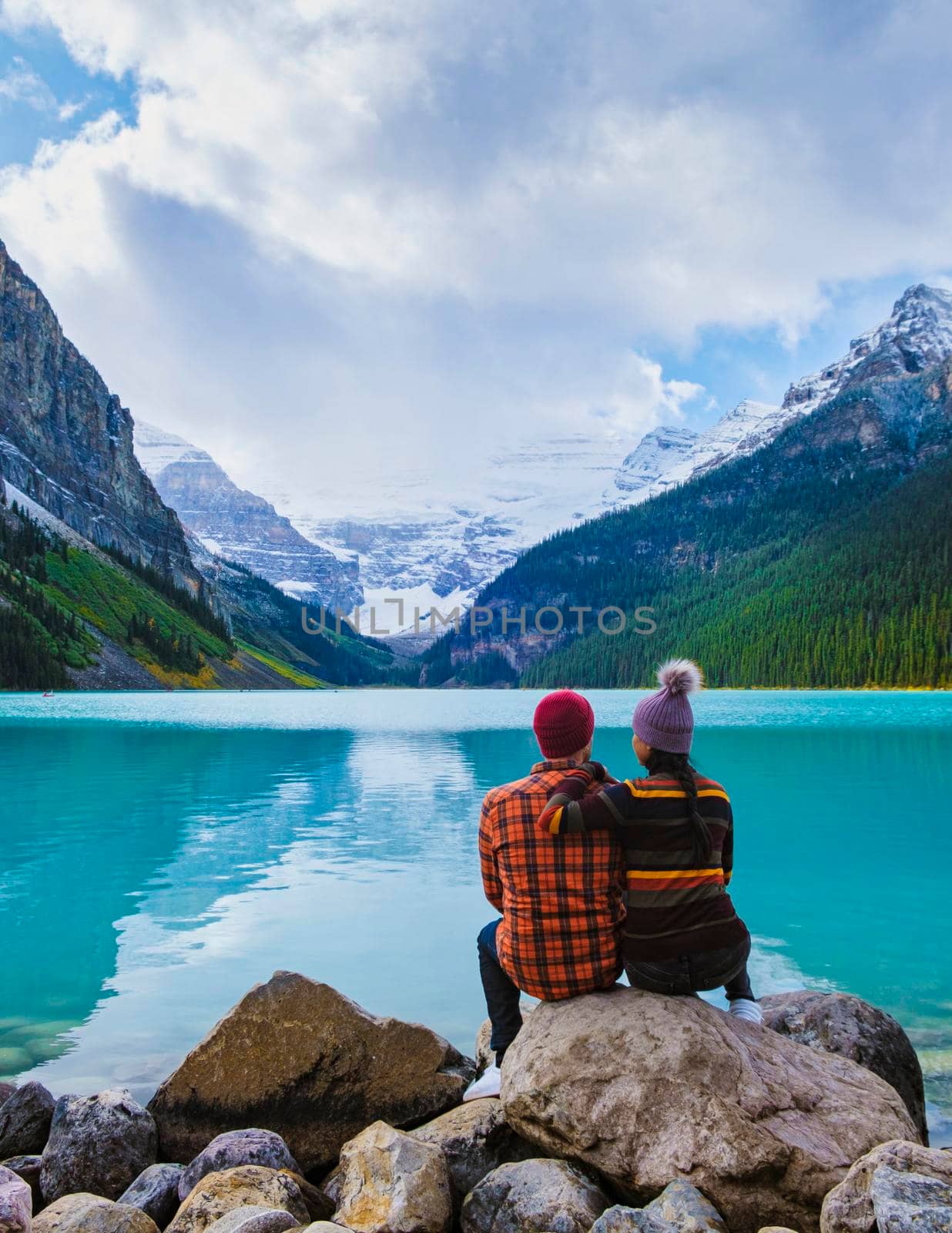 Lake Louise Banff national park, lake in the Canadian Rocky Mountains by fokkebok