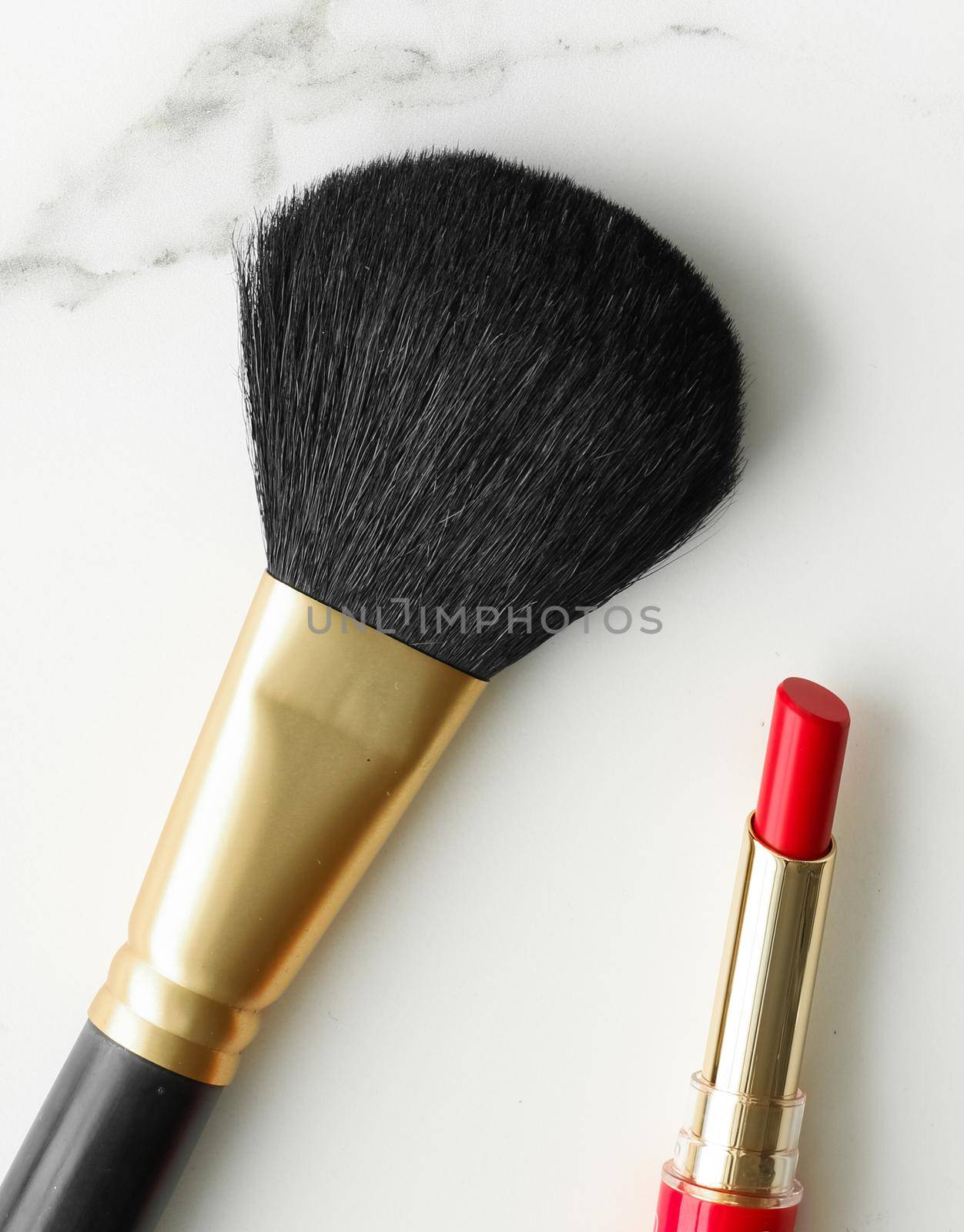 Make-up and cosmetics on marble, flatlay - modern feminine lifestyle, vlog background and styled stock concept. Beauty inspiration in a fashion blog