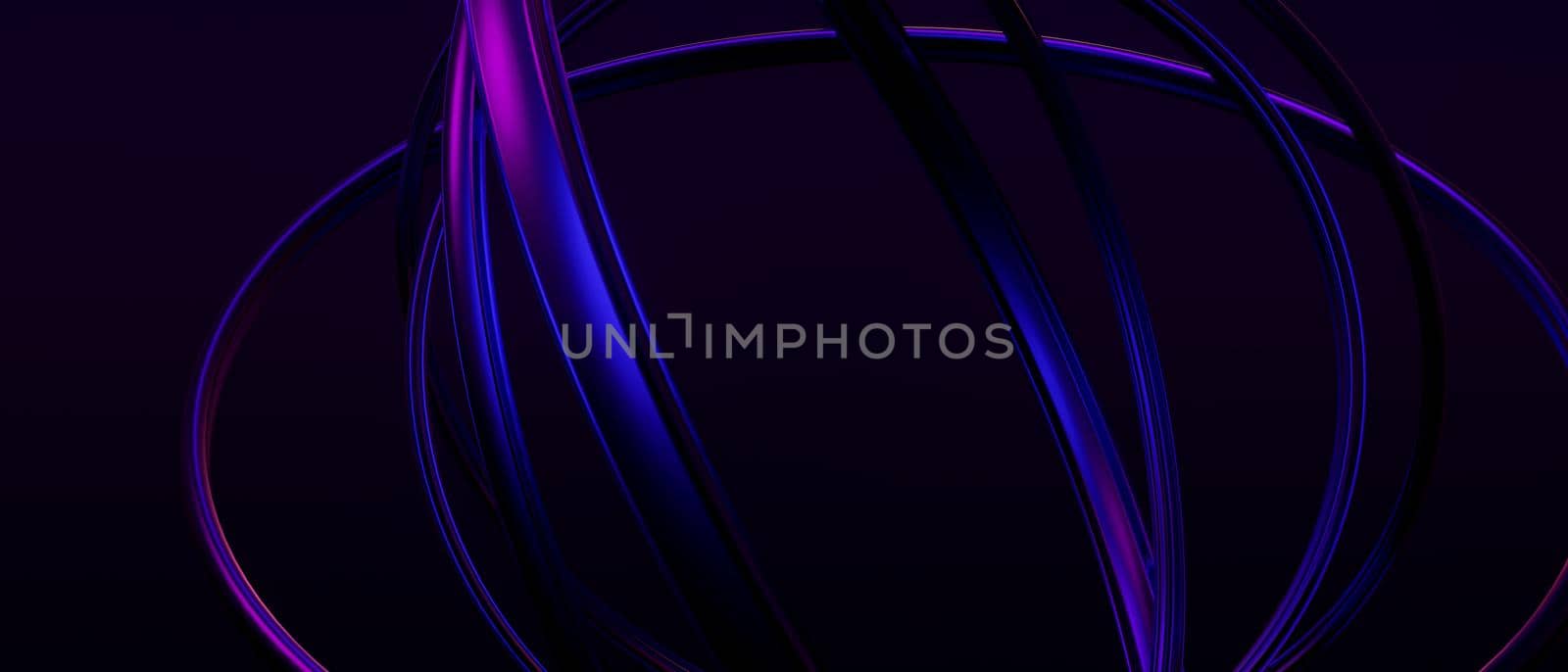 Creative Abstract Circles Neon BluePurple 3D Background 3D Render by yay_lmrb
