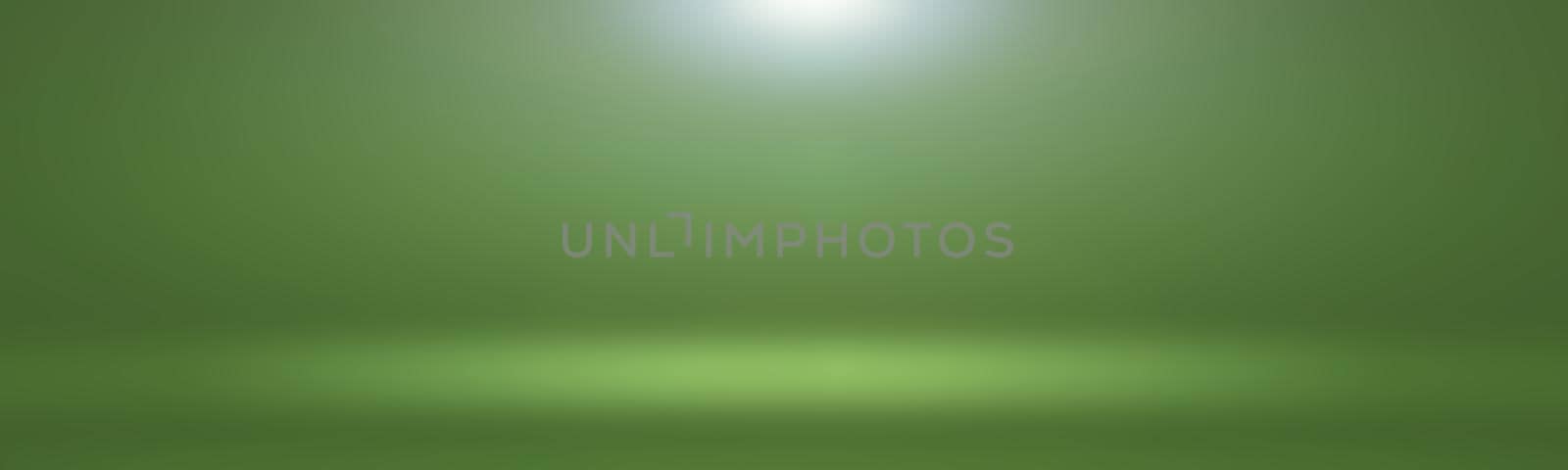 Luxury plain Green gradient abstract studio background empty room with space for your text and picture by Benzoix