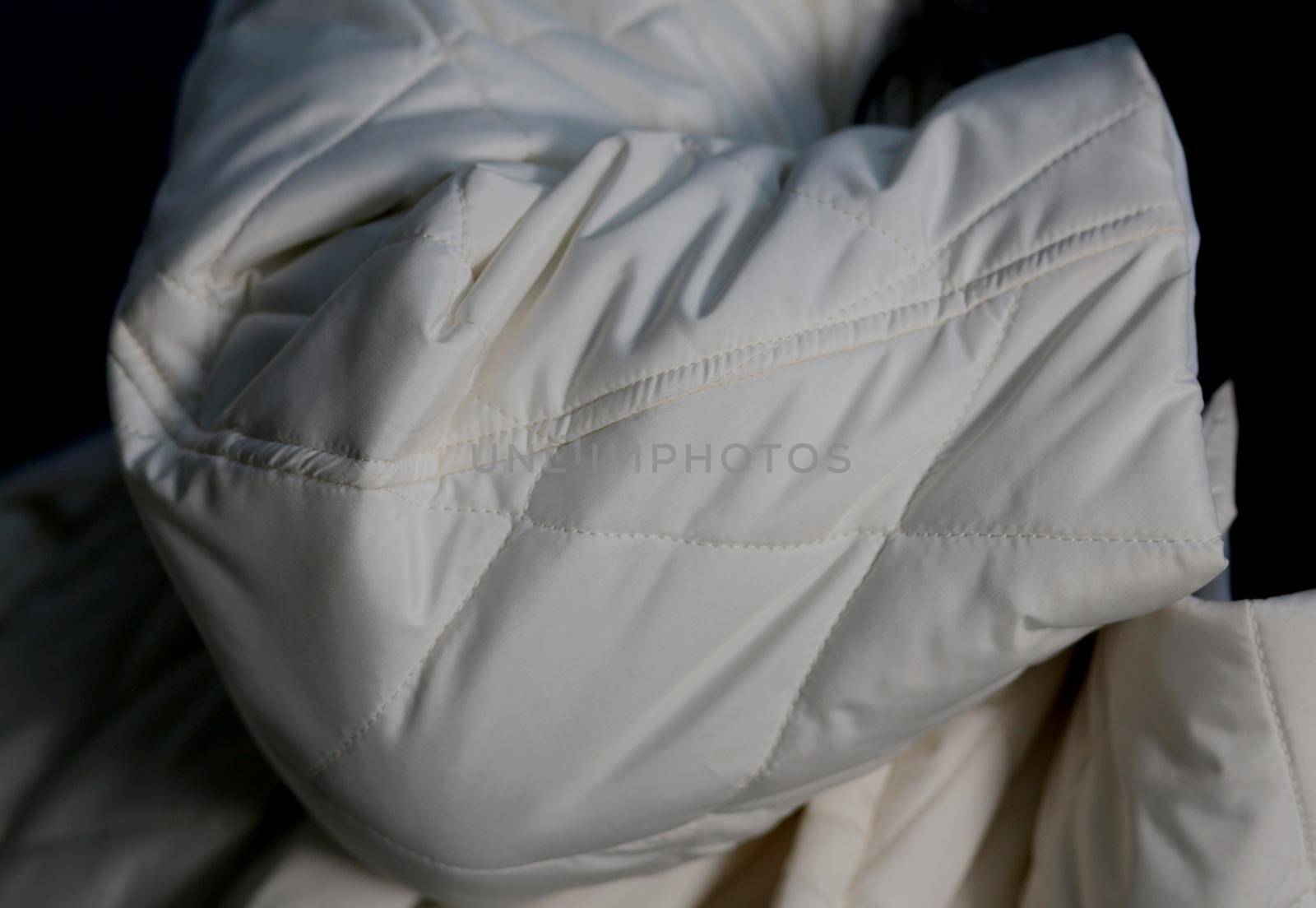 Women's winter coat. Comfortable beautiful textured sleeve. Oversized waterproof coat. Eco-friendly clothing.