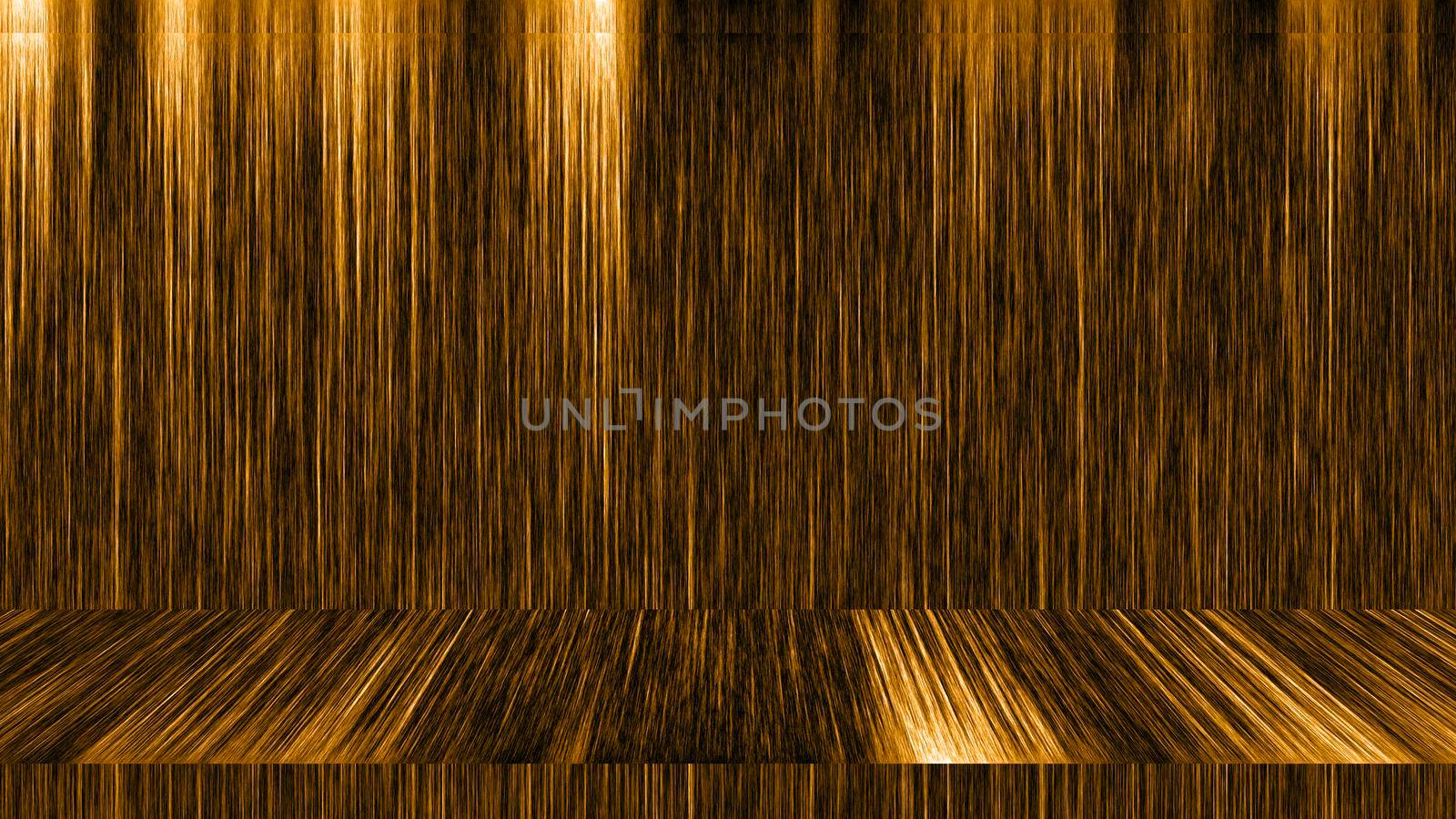 Gold fiber background or texture. product showcase. by Benzoix