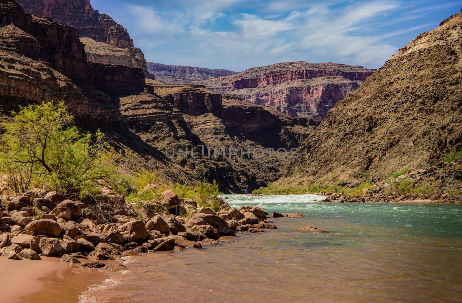 Colorado River Rapids in The Grand Canyon