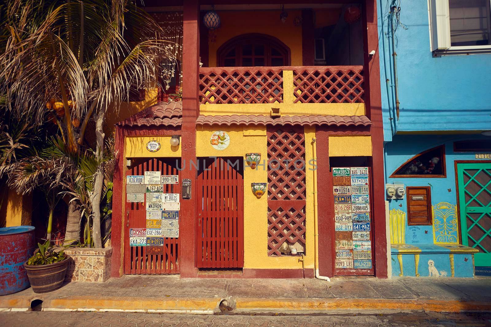 Colorful Mexican building by pippocarlot