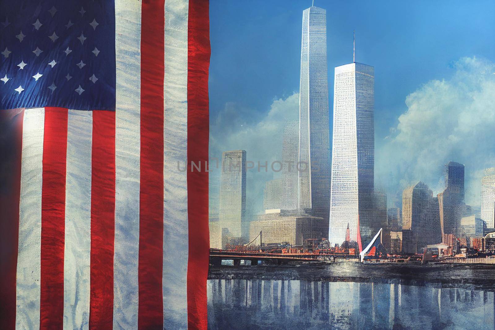911 Patriot Day USA Background, Never Forget World Trade Centre Digital art wallpaper.