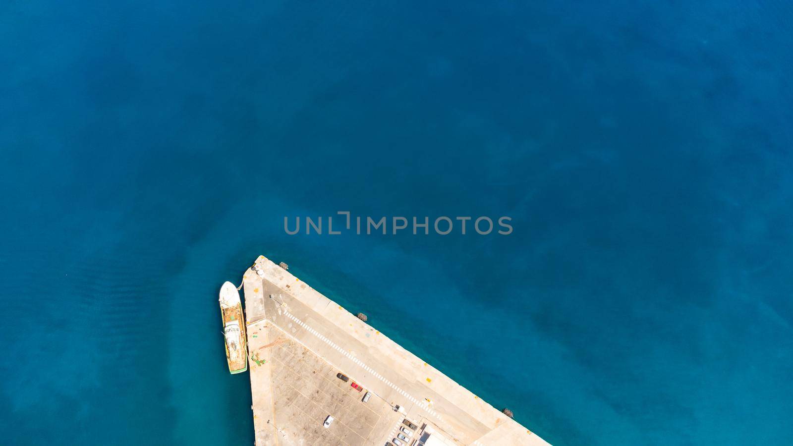 boat pier in Agios Nikolaos, Crete, Greece