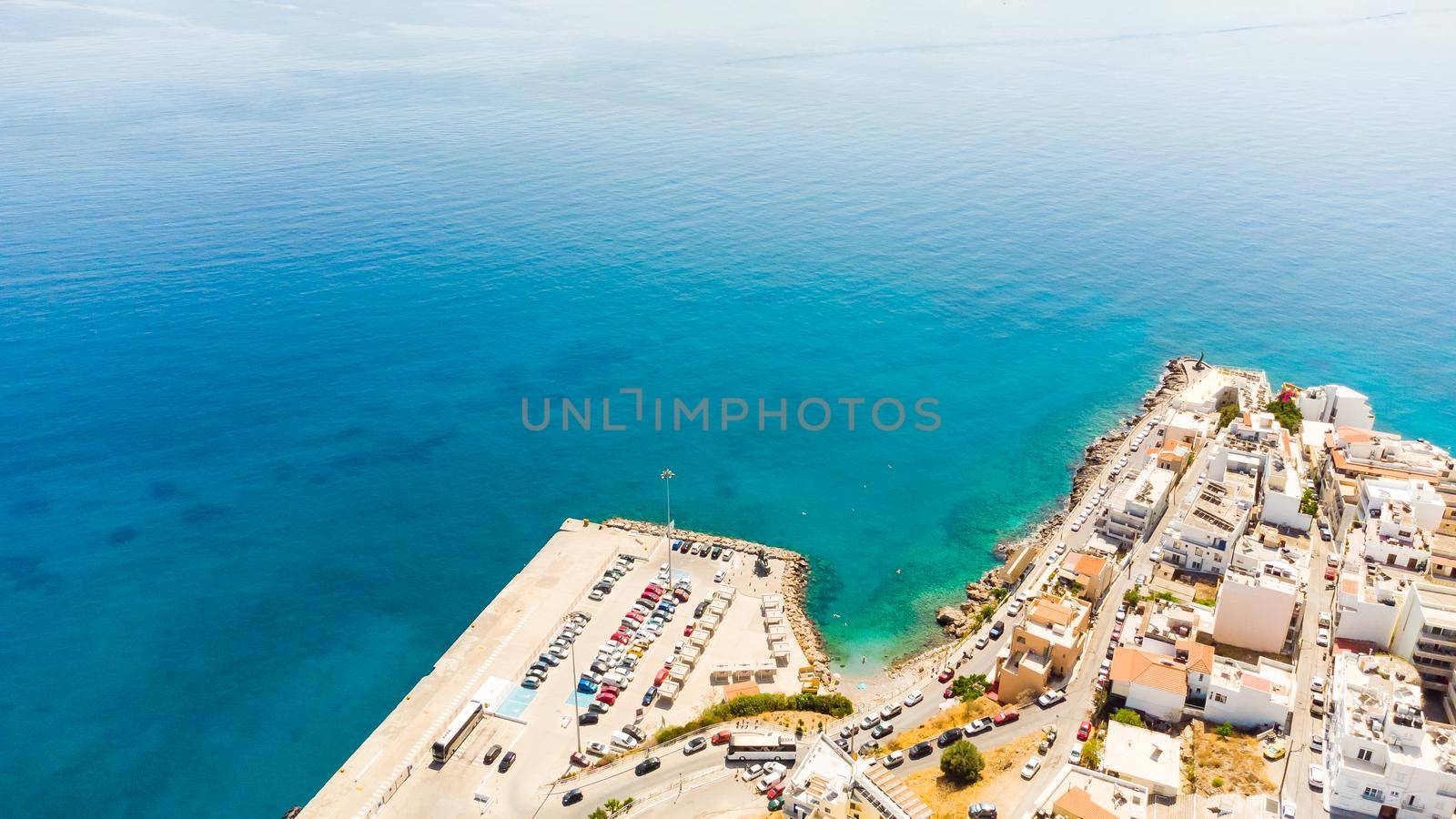boat pier in Agios Nikolaos, Crete, Greece