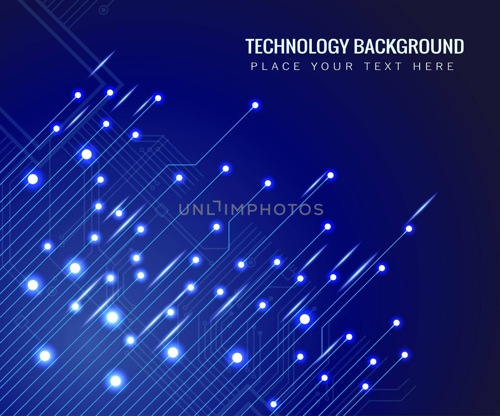 Abstract technology background with connecting dots and lines. Global network connection, by ANITA