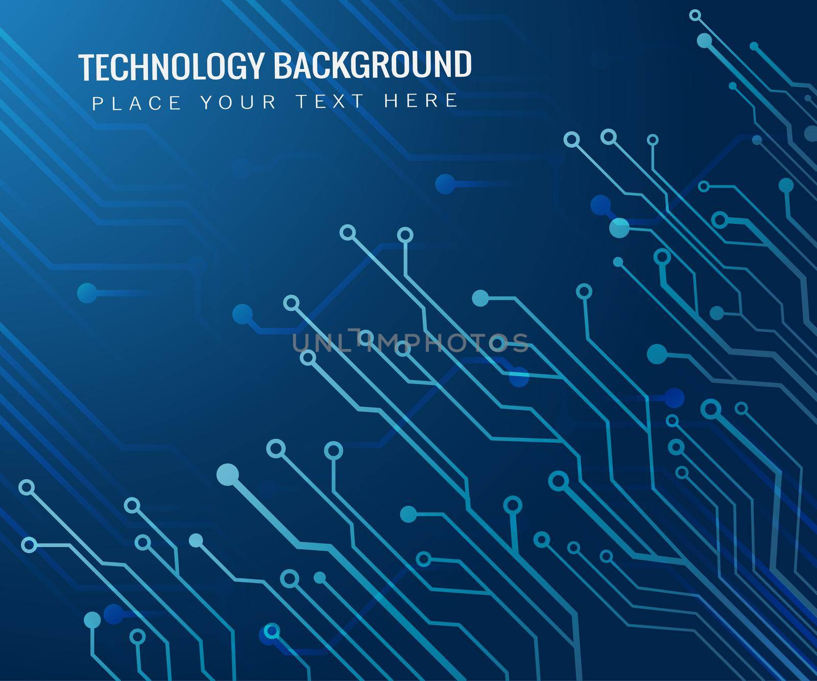 circuit board vector blue background