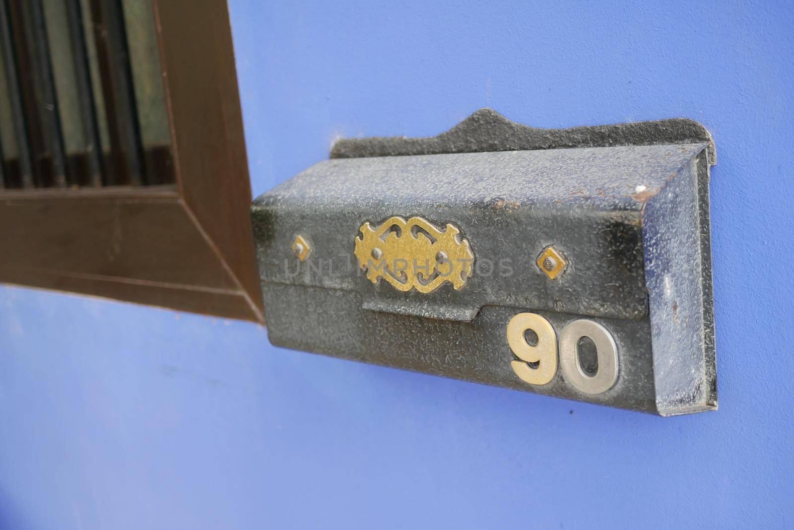 mailbox postbox letter on wall .