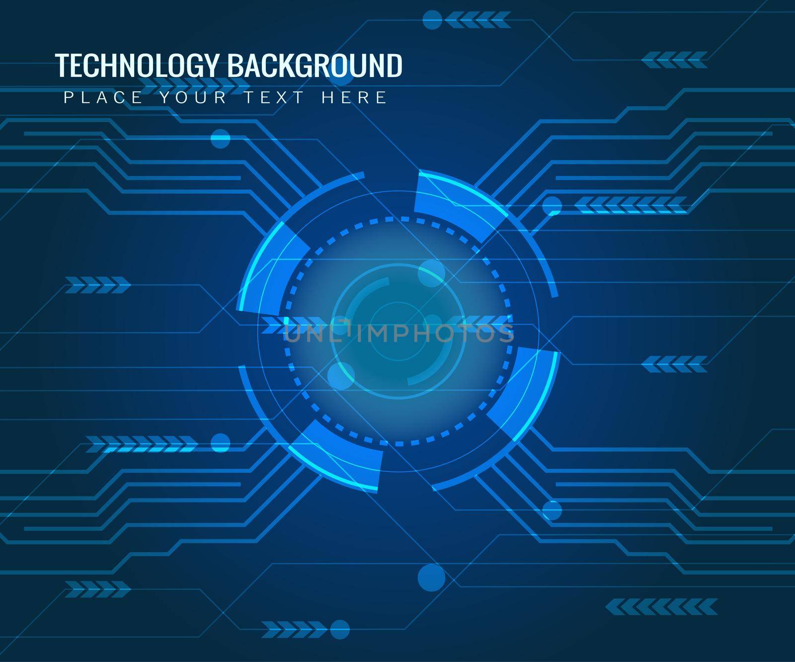 HUD. Radar screen. Futuristic user interface. Vector illustration for your design. Technology background. by ANITA