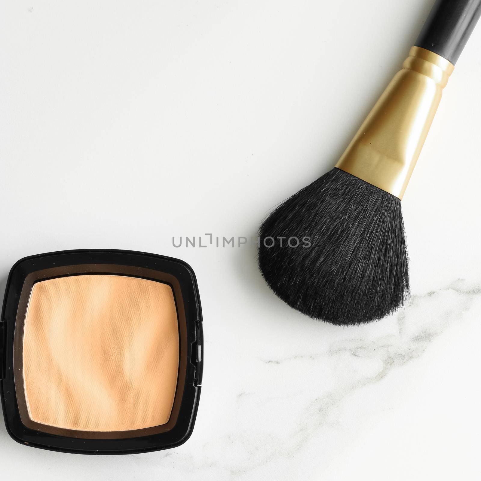 Make-up and cosmetics on marble, flatlay - modern feminine lifestyle, vlog background and styled stock concept. Beauty inspiration in a fashion blog