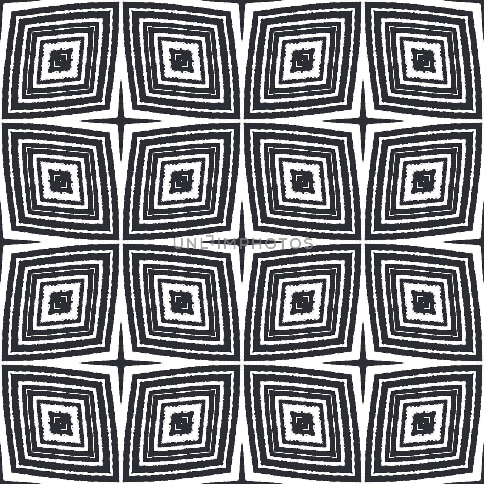Medallion seamless pattern. Black symmetrical kaleidoscope background. Watercolor medallion seamless tile. Textile ready outstanding print, swimwear fabric, wallpaper, wrapping.