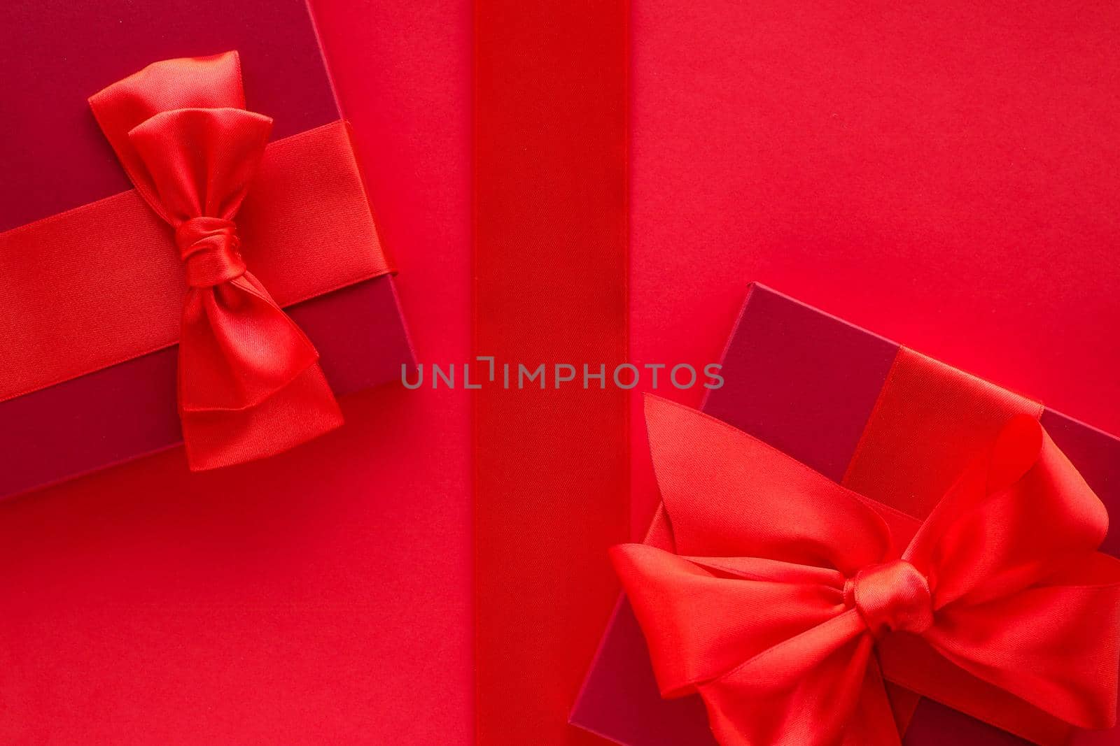 Romantic celebration, lifestyle and birthday present concept - Luxury holiday gifts on red