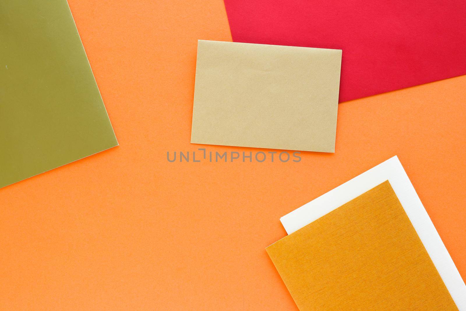 Branding, graphic design and identity template concept - Set of paper stationery for business brand, flatlay mockup