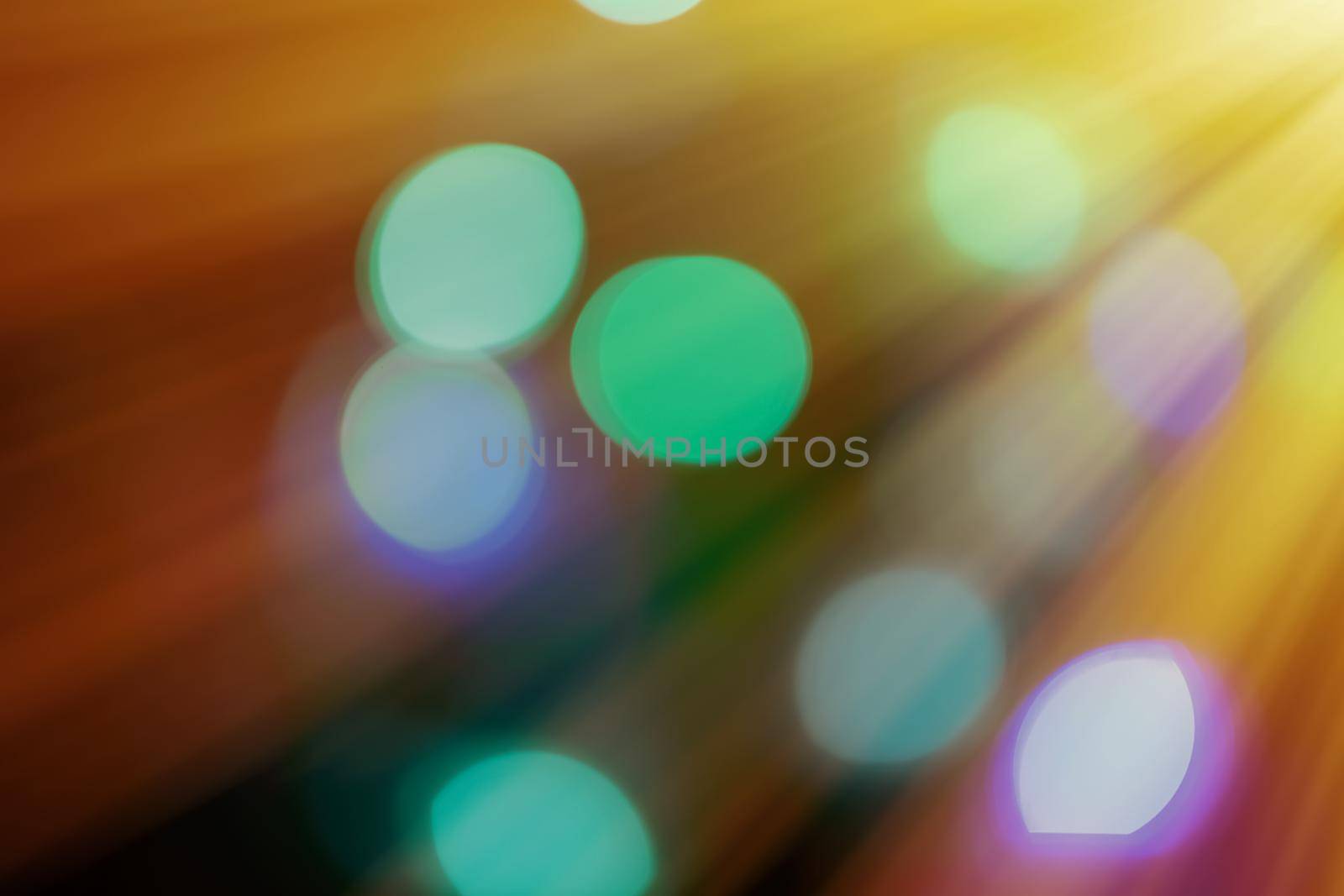 Abstract background, bokeh overlay defocused design concept - Light beams and sun flares