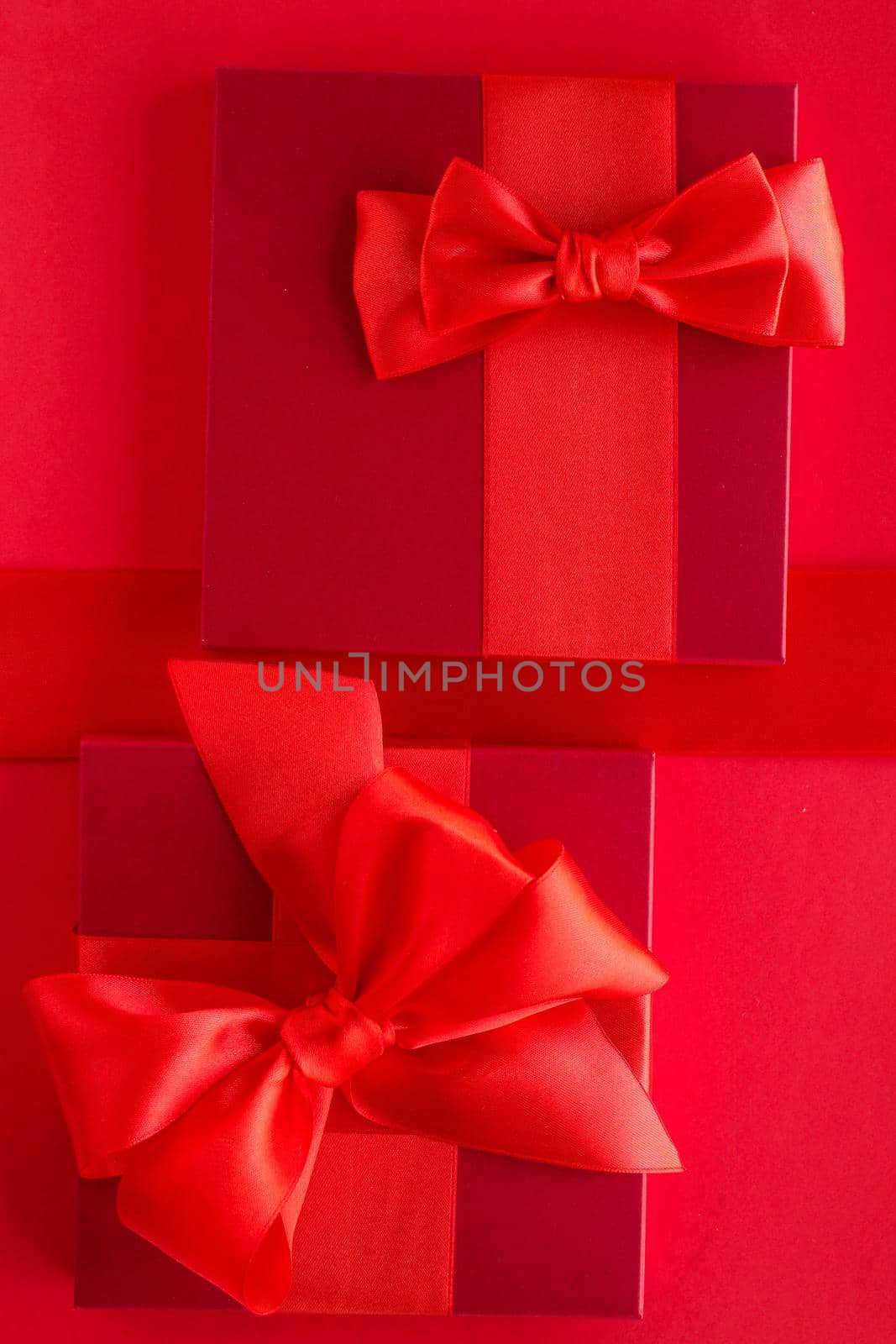 Romantic celebration, lifestyle and birthday present concept - Luxury holiday gifts on red