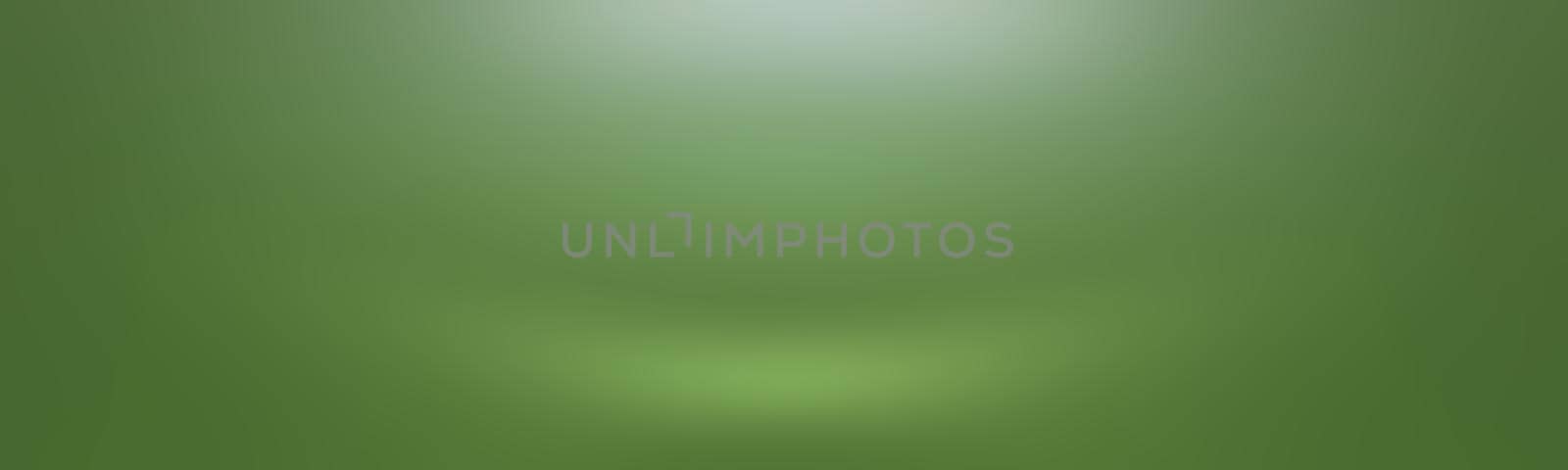 Luxury plain Green gradient abstract studio background empty room with space for your text and picture.