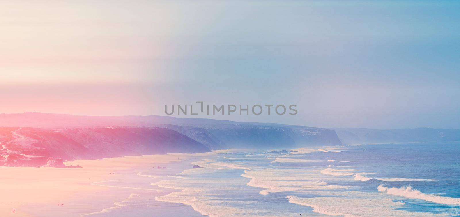 Dreamy ocean coast in summer by Anneleven