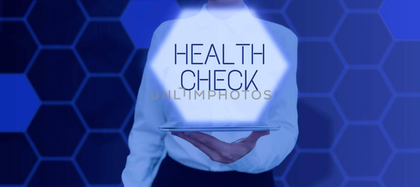 Sign displaying Health Check. Business showcase Medical Examination Diagnosis Tests to prevent diseases by nialowwa