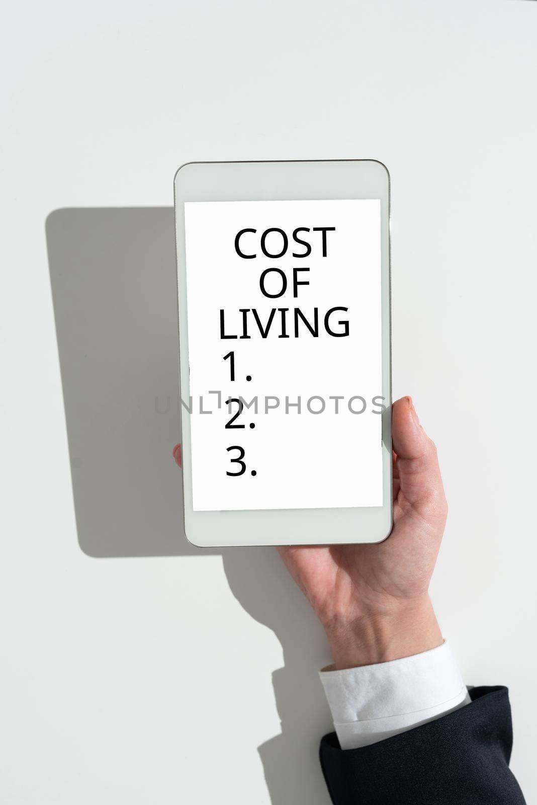 Inspiration showing sign Cost Of Living, Word for The level of prices relating to a range of everyday items Frame Decorated With Colorful Flowers And Foliage Arranged Harmoniously.