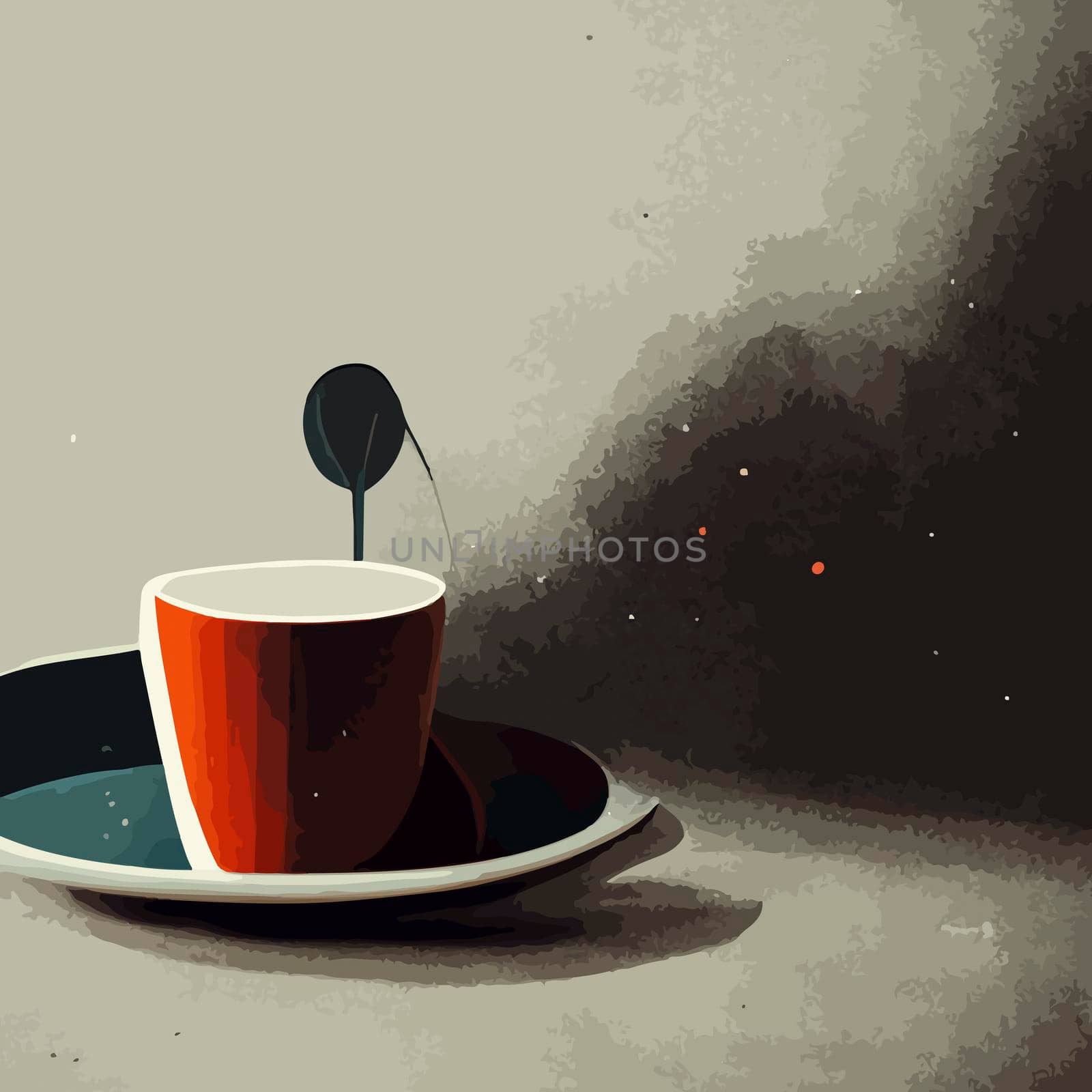 coffee cup illustration. i love coffee illustration.